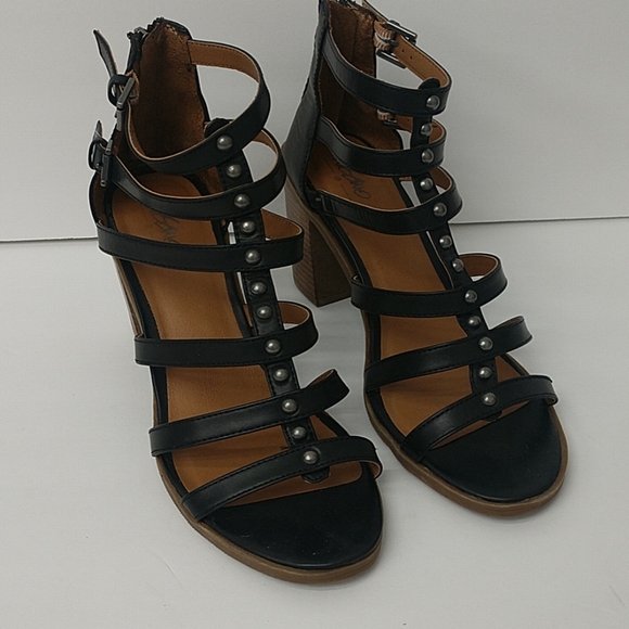 Mossimo Supply Co. Shoes - Mossimo Black Cage Sandal Heels